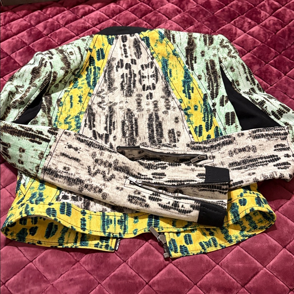 Bcbgmaxazria Multicolor Patterned Jacket - image 2